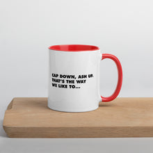 MAD - CAP DOWN / ASH UP - Mug with Color Inside
