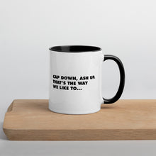 MAD - CAP DOWN / ASH UP - Mug with Color Inside