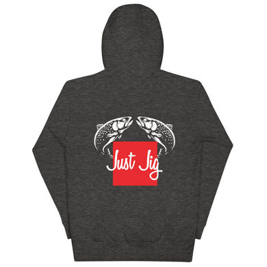 Dueling Fish Red Square Hoodie